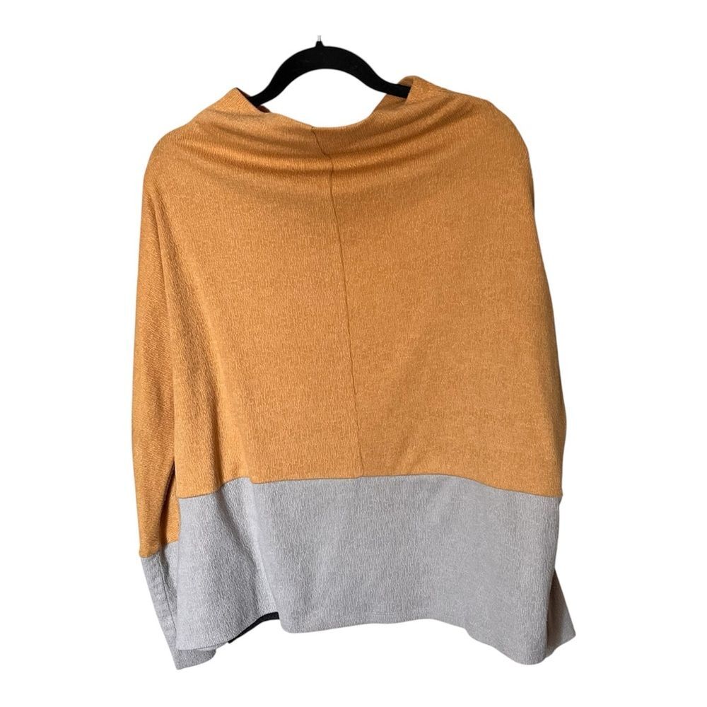 Thml Multi-Color Oversize Colorblock Mock Neck Lo… - image 2